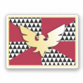 Sleept Pride Vlag Sticker (Voorkant)