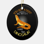 sleeptenspullen die ik opraseer een kleine dinosau keramisch ornament (Links)