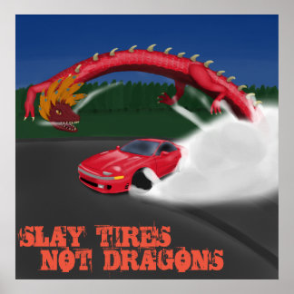 SLEEPTIRES NIET DRAGONS POSTER