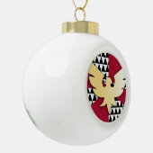 Sleeptroosten Pride-vlag Keramische Bal Ornament (Links)