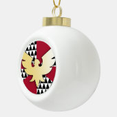 Sleeptroosten Pride-vlag Keramische Bal Ornament (Rechts)