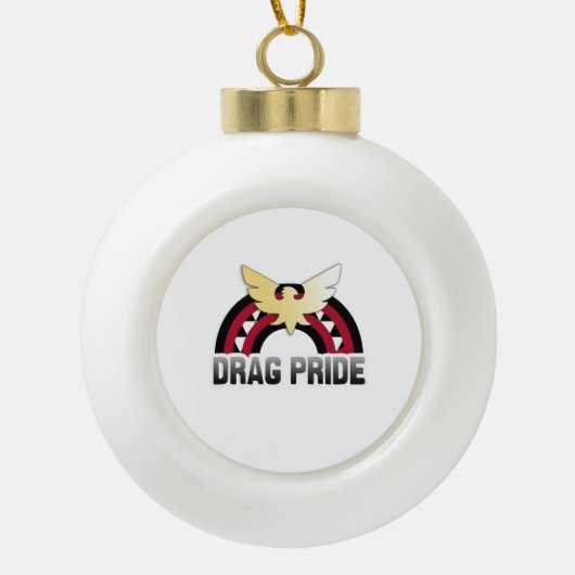 Sleeptrots Pride Keramische Bal Ornament (Voorkant)
