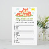 Sleepvos Baby Dieren Naam Game (Staand voorkant)