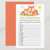 Sleepvos Baby Dieren Naam Game (Voorkant / Achterkant)