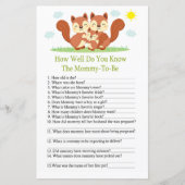 Sleepvos Hoe goed ken je het baby shower? (Voorkant)