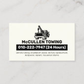 Sleepwagen Auto Assist Visitekaartje (Voorkant)