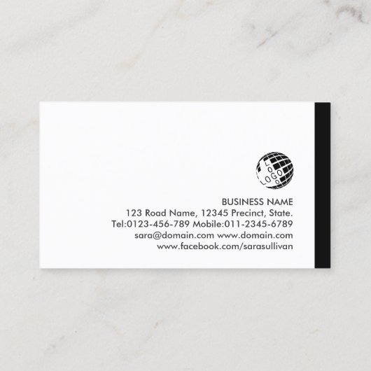 Sleepwagen Auto Assist Visitekaartje (Achterkant)