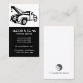 Sleepwagen Auto Assist Visitekaartje (Voorkant / Achterkant)