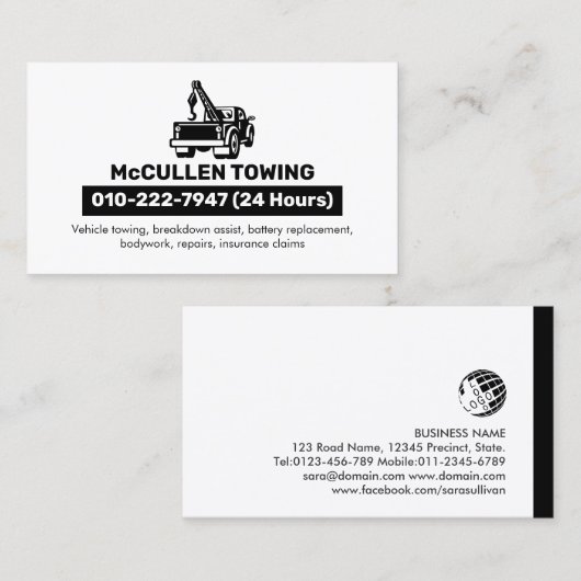 Sleepwagen Auto Assist Visitekaartje