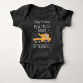 Sleepwagen Baby - Sleepvrachtwagenchauffeur in opl Romper (Voorkant)