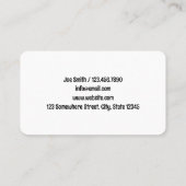 sleepwagen slepen aangepaste QR Visitekaartje (Achterkant)