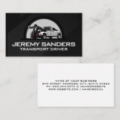 sleepwagenvervoer | blauwe kraag visitekaartje (Voorkant / Achterkant)