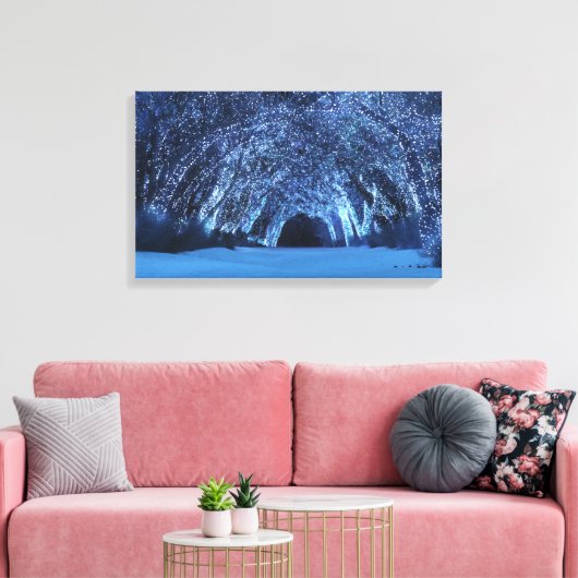 Sleepwalker Bossen (Kerstmis) Canvas Afdruk (Insitu (Woonkamer))