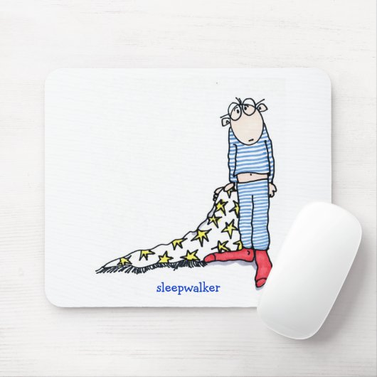 Sleepwalker van Susan McGraw Keber Muismat (Met muis)