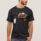 Sleepwalking Sushi Funny Kawaii Sushi Cartoon T-shirt (Voorkant)