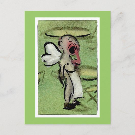 Sleepy Angel Briefkaart (Voorkant)