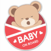 Sleepy Baby Baby aan boord van de Sticker (Voorkant)