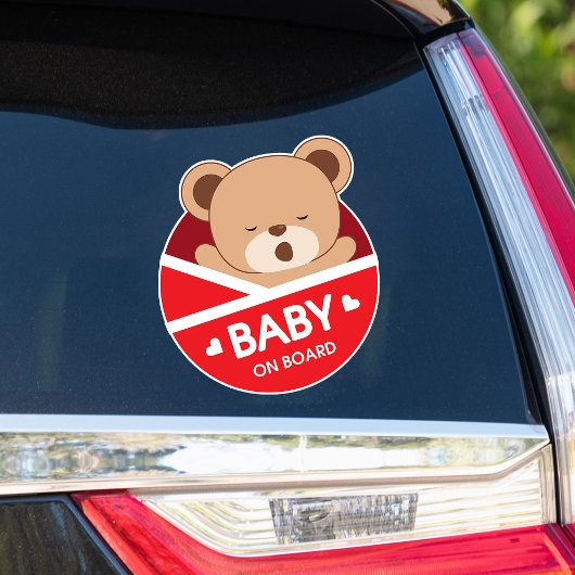 Sleepy Baby Baby aan boord van de Sticker