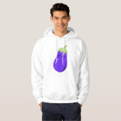 Sleepy Baby Eggplant Hoodie (Voorkant volledig)