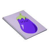 Sleepy Baby Eggplant Notitieboek (Rechterzijde)