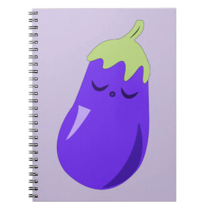 Sleepy Baby Eggplant Notitieboek