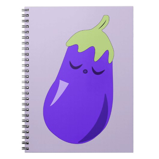 Sleepy Baby Eggplant Notitieboek (Voorkant)