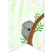 Sleepy Baby Koala Beer Gepersonaliseerd Baby showe