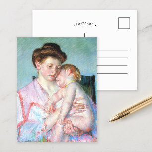 Sleepy Baby   Mary Cassatt Briefkaart