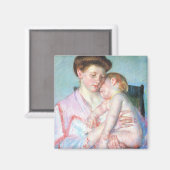 Sleepy Baby | Mary Cassatt Magneet (Voorkant / Achterkant)
