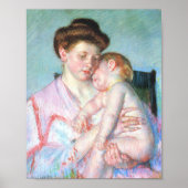 Sleepy Baby | Mary Cassatt Poster (Voorkant)
