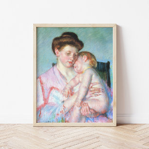 Sleepy Baby   Mary Cassatt Poster