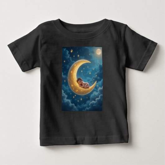 Sleepy baby moon T-Shirt (Voorkant)