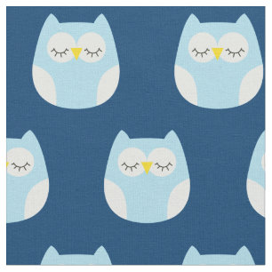 Sleepy Baby Owls Cute Nursery Decor Stof