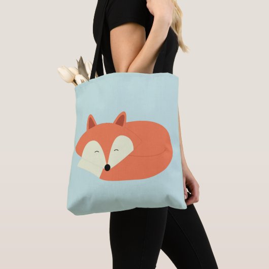 Sleepy Baby Red Fox Tote Bag (Dichtbij)