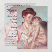 Sleepy-Baby van Mary Cassatt,  Baby shower Kaart (Voorkant / Achterkant)