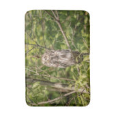 Sleepy Barred Owl Badmat (Voorkant Verticaal)