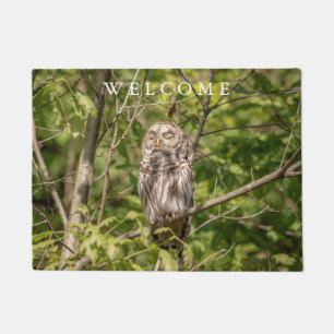 Sleepy Barred Owl Deurmat