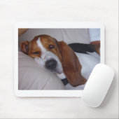 Sleepy Basset Hound Muismat (Met muis)