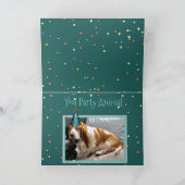 Sleepy Basset op "Party Animal" Verjaardag Kaart (Binnen)