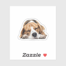 Sleepy Beagle Dog – Schattige Gezellig Pet Lover D Sticker
