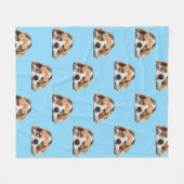 Sleepy Beagle Hondendeken Fleece Deken (Voorkant (Horizontaal))