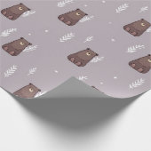 Sleepy Bear Spring Wrapping Paper Cadeaupapier (Hoek)