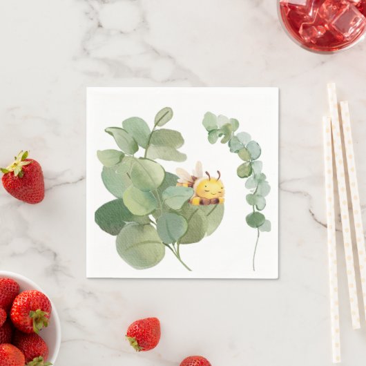 Sleepy Bee Paper servetten (Insitu)