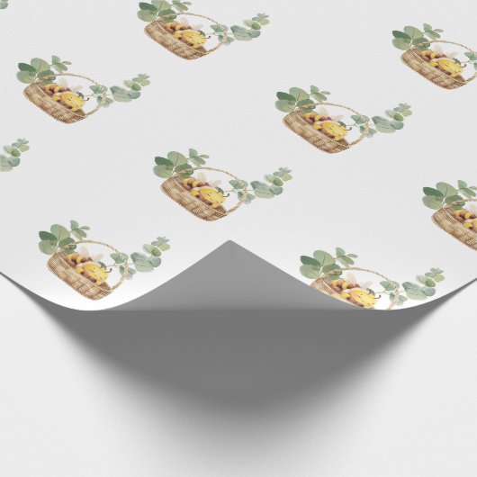 Sleepy Bee Wrapping Paper Cadeaupapier (Hoek)