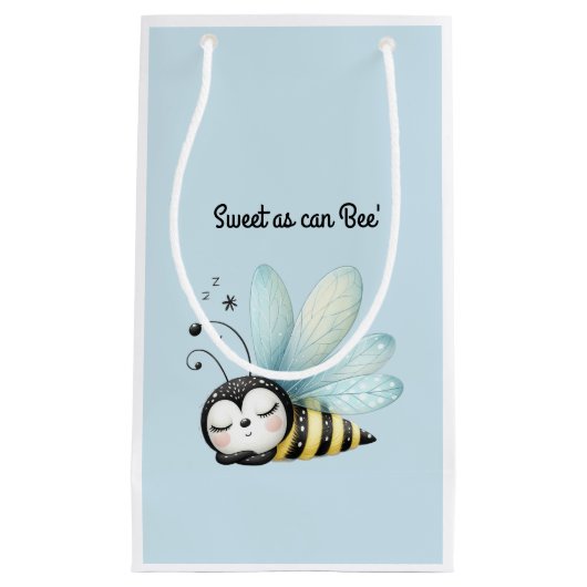Sleepy Bee zo zoet als kan zijn Klein Cadeauzakje (Voorkant)
