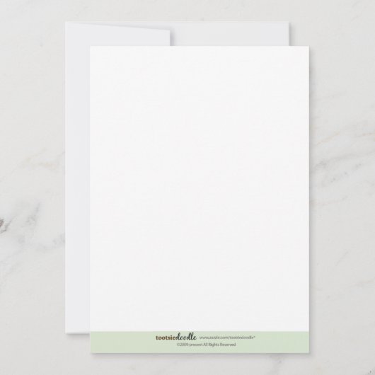 Sleepy Beer 5x7 Baby shower Uitnodiging (Achterkant)