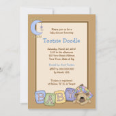 Sleepy Beer 5x7 Baby shower Uitnodiging (Voorkant)