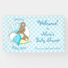 Sleepy Beer Baby Boy Shower Spandoek