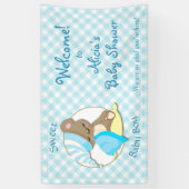 Sleepy Beer Baby Boy Shower Spandoek (Verticaal)