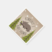 Sleepy Beer Stars + Trees Baby shower Servetten (Hoek)